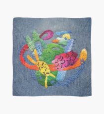 abstract embroidery Scarf