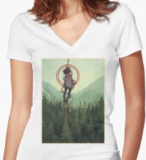 Swell Women's Fitted V-Neck T-Shirt
