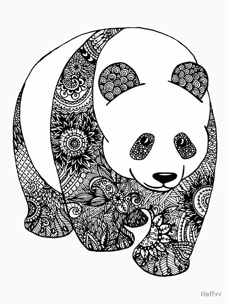 Download Camiseta «Panda Mandala» de Neffvv | Redbubble