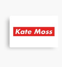 Kate Moss - Supreme Red Canvas Print