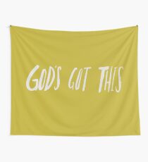 God's Got This x Mustard Wall Tapestry