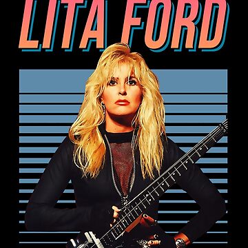 Lita Ford Faded 80s Vintage Aesthetic Design | Poster