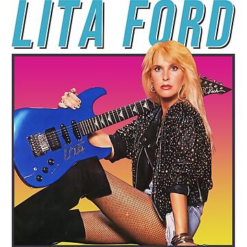 Lita Ford Retro 80s Style Gift Fan | Poster