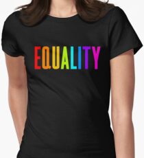 EQUALITY RAINBOW GAY Women's Fitted T-Shirt