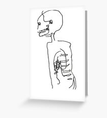 Skeletal Sketch Greeting Card