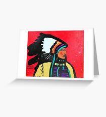 Chief Profile Greeting Card