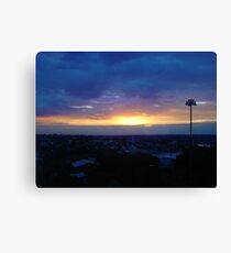Sunset from Shangri-la (final) Canvas Print