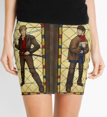 Arthur & Merlin stained glass Mini Skirt