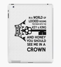 Moriarty Key Quote - Black Text iPad Case/Skin