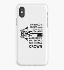 Moriarty Key Quote - Black Text iPhone Case