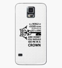 Moriarty Key Quote - Black Text Case/Skin for Samsung Galaxy