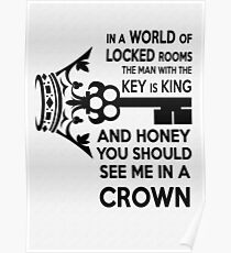 Moriarty Key Quote - Black Text Poster