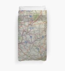 Map Duvet Cover