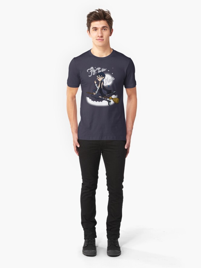 Alternate view of Fly me to the moon... Slim Fit T-Shirt