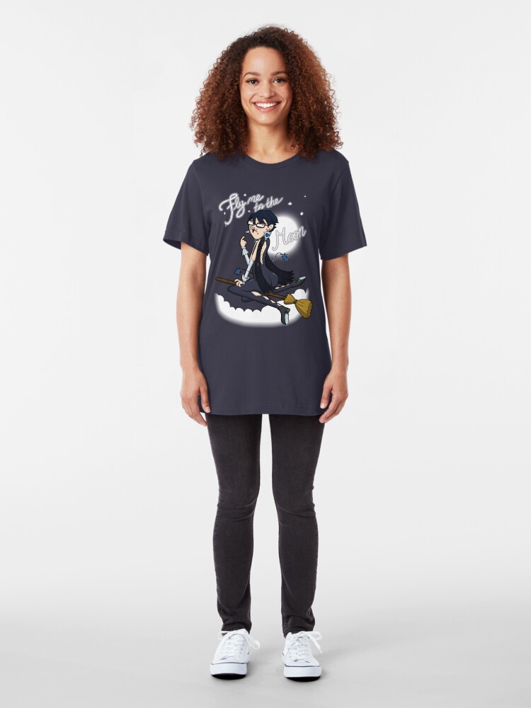 Alternate view of Fly me to the moon... Slim Fit T-Shirt