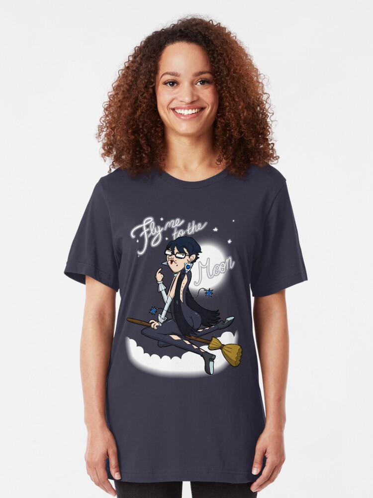 Alternate view of Fly me to the moon... Slim Fit T-Shirt