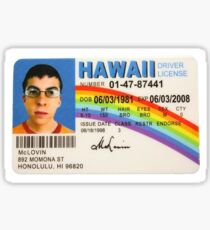superbad id Sticker