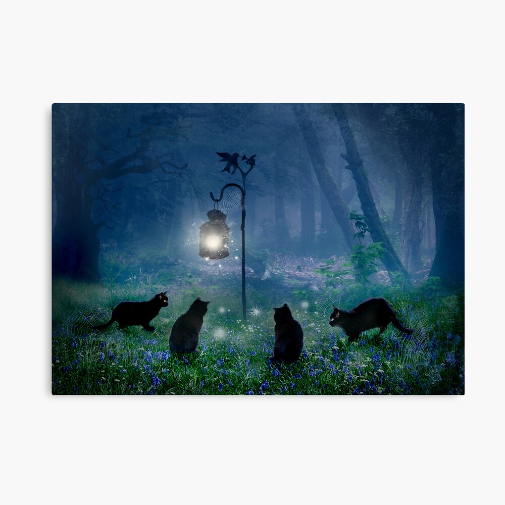 The Witches Cats Canvas Print