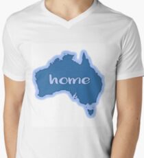 The Land Down Under: Home Men's V-Neck T-Shirt
