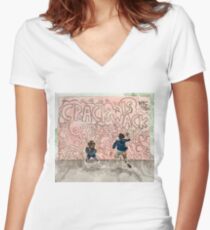 Crack Is Wack Women's Fitted V-Neck T-Shirt