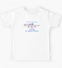 Posaune schafft ein Lächeln in Ihrem Kopf Kinder T-Shirt