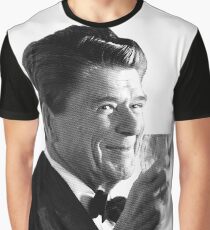 Camiseta gráfica El presidente Reagan haciendo una tostada
