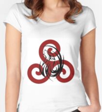 Teen Wolf - Triskele Howling Wolf Women's Fitted Scoop T-Shirt