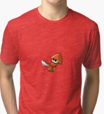 Splatoon Orange Squid Tri-blend T-Shirt