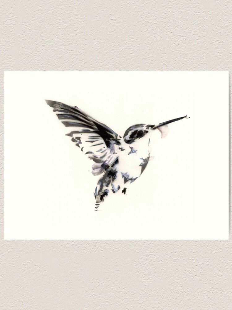 Alternate view of humming bird Art Print