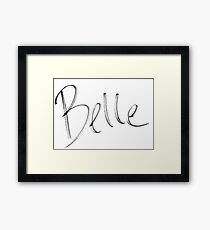 Belle Framed Print