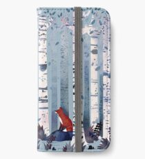 The Birches (in Blue) iPhone Wallet/Case/Skin