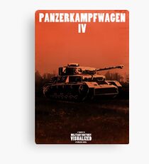 Panzerkampfwagen IV - Stylized (Design & Art: Nuclear Jackal) Canvas Print