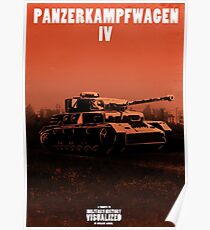 Panzerkampfwagen IV - Stylized (Design & Art: Nuclear Jackal) Poster