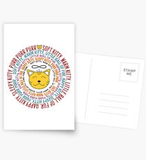 Soft Kitty Song - colored Postcards