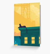 Urban jaguar Greeting Card
