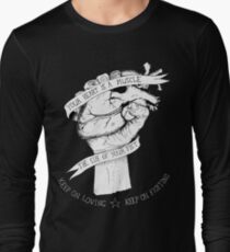 Camiseta de manga larga Tu corazón es un reverso muscular