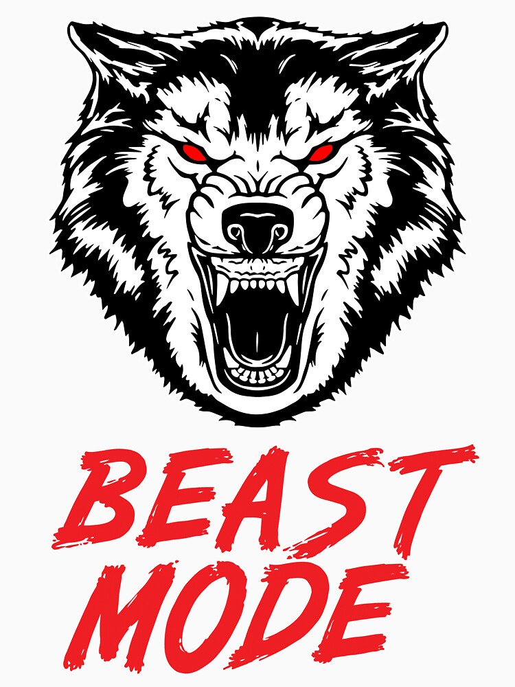 Beast Mode Gym Fitness Wolf by maniacfitness