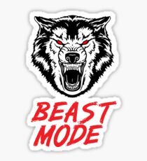 Tiermodus Fitness Fitness Wolf Sticker
