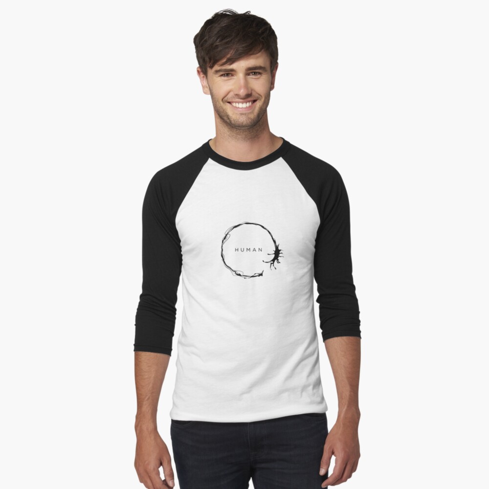 HUMAN Baseball ¾ Sleeve T-Shirt