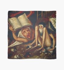 Hellish Creatures details from Hieronymus Bosch Scarf