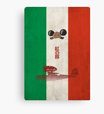 Ghibli Minimalist 'Porco Rosso' Canvas Print