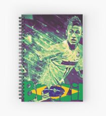 Neymar Brazil Spiral Notebook