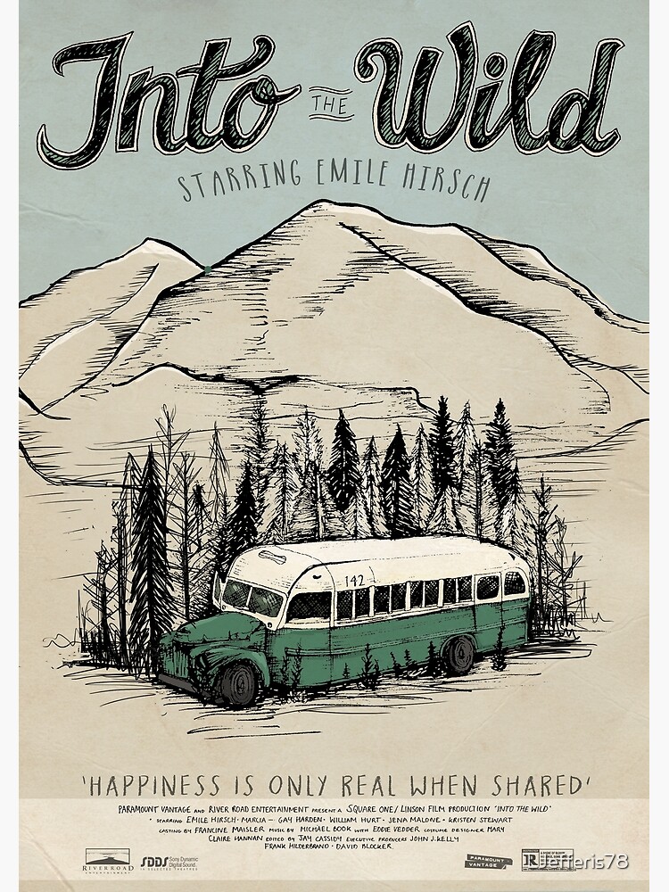 Into The Wild Illustrated Film Poster by LJefferis78