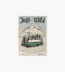Into The Wild Illustrated Film Poster Art Board