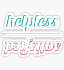 helpless/satisfied hamilton Sticker