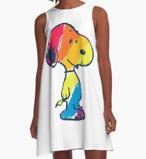 rainbow snoopy A-Line Dress
