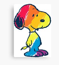 rainbow snoopy Canvas Print