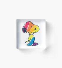 rainbow snoopy Acrylic Block