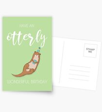 Otterly wundervoller Geburtstag! Postkarten