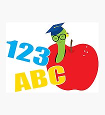 ABC Worm Photographic Print